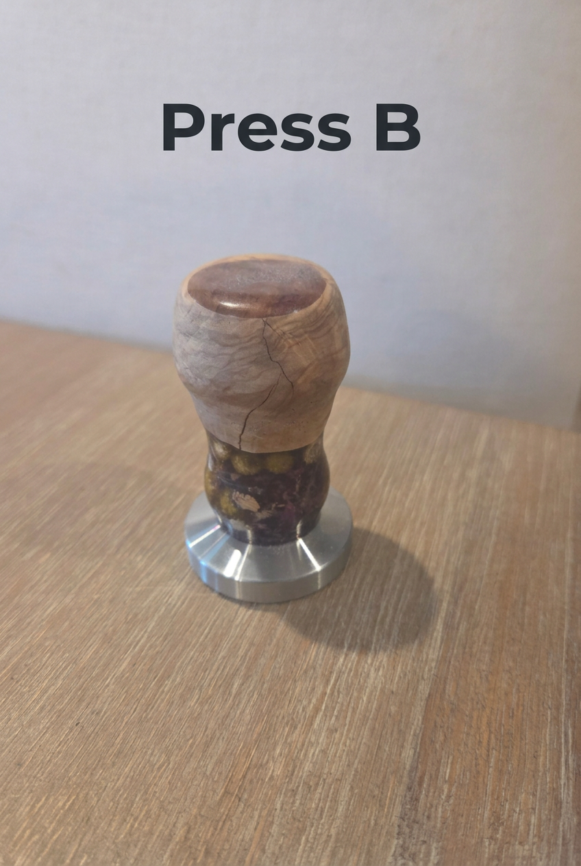 Second Coffee Press photo with Press B text